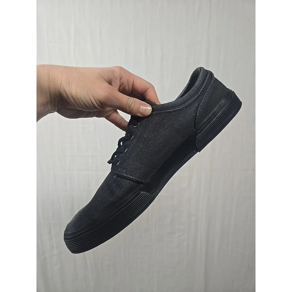 Polo Ralph Lauren Faxon Low Sneakers‎ MENS 10D Denim Canvas Low Top Boat Shoes